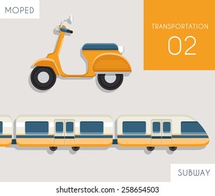 Transportation Flat Vector 02