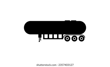 Transportation Gas Tank Trailer, high quality vector