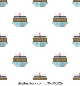 Transportation of goods by sea. Transportation and delivery single icon in cartoon style isometric vector symbol stock illustration web.
