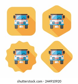 Transportation hammer flat icon with long shadow,eps10