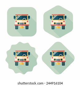 Transportation hammer flat icon with long shadow,eps10