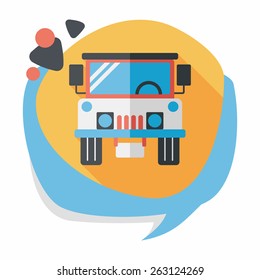 Transportation hammer flat icon with long shadow,eps10