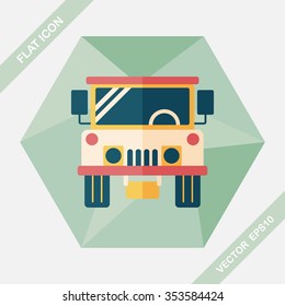 Transportation hammer flat icon with long shadow,eps10