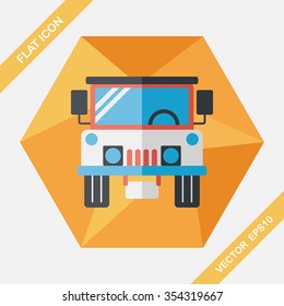 Transportation hammer flat icon with long shadow,eps10