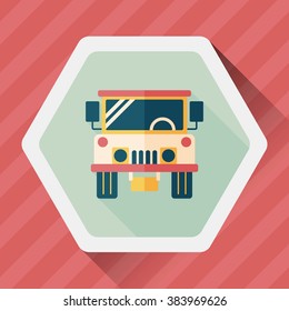 Transportation hammer flat icon with long shadow,eps10