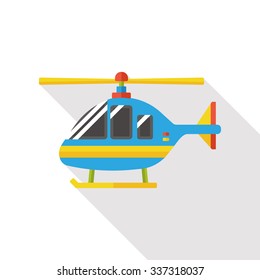 transportation helicopter flat icon