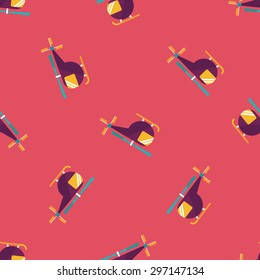 Transportation helicopter flat icon,eps10 seamless pattern background