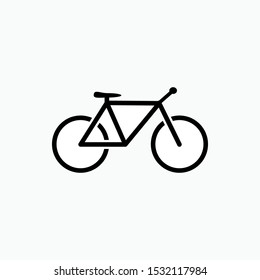 Transportation Icon : Bicycle - Vector, Sign and Symbol for Design, Presentation, Website or Apps Elements.
