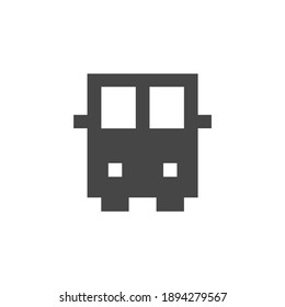 Icono de transporte Gráfico vectorial negro y blanco
