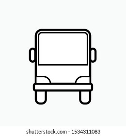 Transportation Icon : Bus - Vector, Sign and Symbol for Design, Presentation, Website or Apps Elements.  