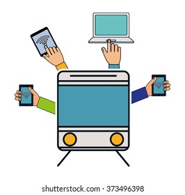 Transportation icon design 