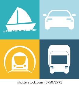 Transportation  icon design 