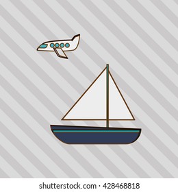 Transportation icon design, vector illustration