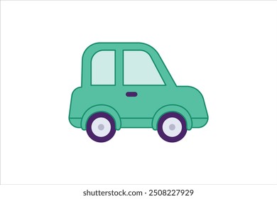 Transportation Icon Flat Sticker Design