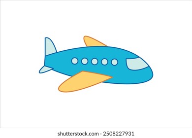 Transportation Icon Flat Sticker Design