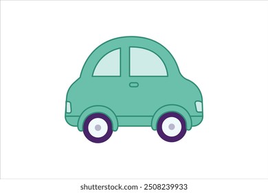 Transportation Icon Flat Sticker Design