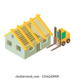 Transportation icon. Isometric illustration of transportation vector icon for web