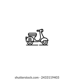 Transportation Icon Motorcycle, Train, Plane and Vehicle