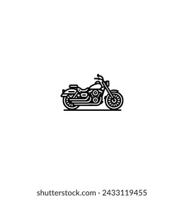 Transportation Icon Motorcycle, Train, Plane and Vehicle