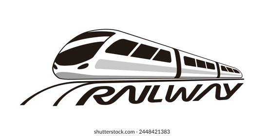 Transportation Icon, Railway Logo, vector illustration isolated, eps