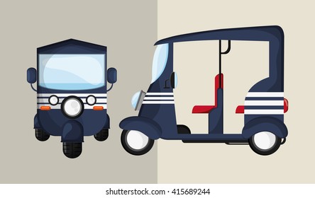 Transportation icon. Retro concept. car illustration, editable vector