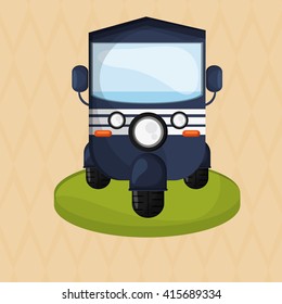 Transportation icon. Retro concept. car illustration, editable vector