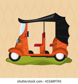 Transportation icon. Retro concept. car illustration, editable vector