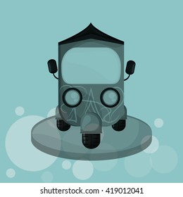 Transportation icon. Retro concept. car illustration