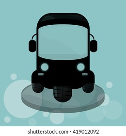 Transportation icon. Retro concept. car illustration