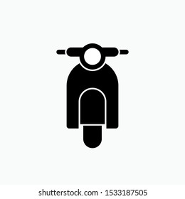 Transportation Icon : Scooter - Vector, Sign and Symbol for Design, Presentation, Website or Apps Elements. 
