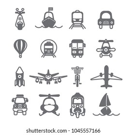 Transportation icon set 1