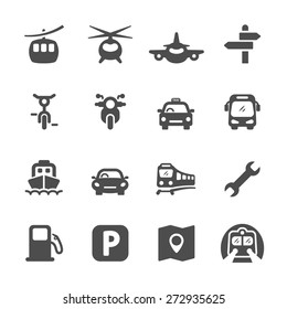 transportation icon set 2, vector eps 10.