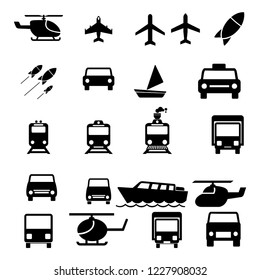 transportation icon set