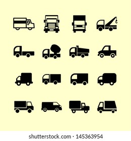 Transportation icon set