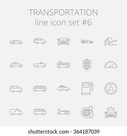 Transportation icon set.
