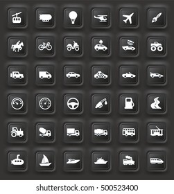 transportation icon set
