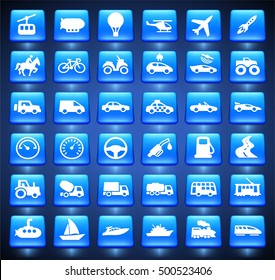 transportation icon set