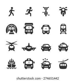 transportation icon set 3, vector eps10.