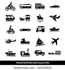 Transportation Icon Set, modern design illustration vector