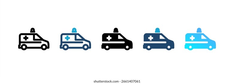 Conjunto de iconos de Transporte colección de estilos múltiples