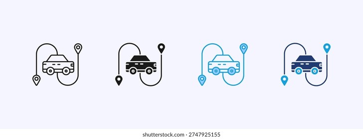 Transportation Icon Set Multistyle Various Collection Element For Design