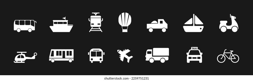 Vektorgrafik für Transportsymbol. Illustration, einzelne Vektorgrafik. 