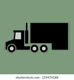 Transportation icon or sign, vector illustration