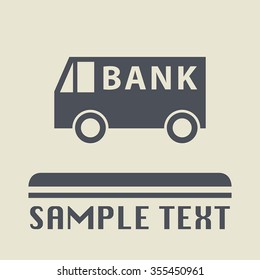 Transportation icon or sign, vector illustration