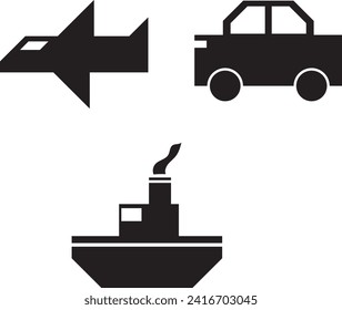 Verkehrssymbol einfaches flaches Design