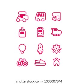 transportation icon vector