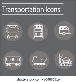 transportation icon vector