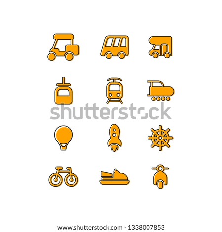 transportation icon vector
