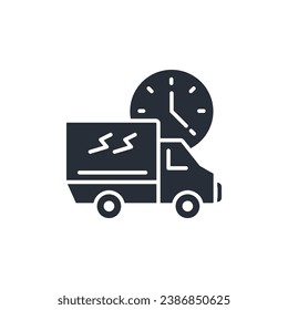 icono de transporte. vector.Curso editable.Signo de estilo lineal para uso de diseño web,logotipo.Ilustración de símbolo.
