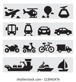 Transportation icons